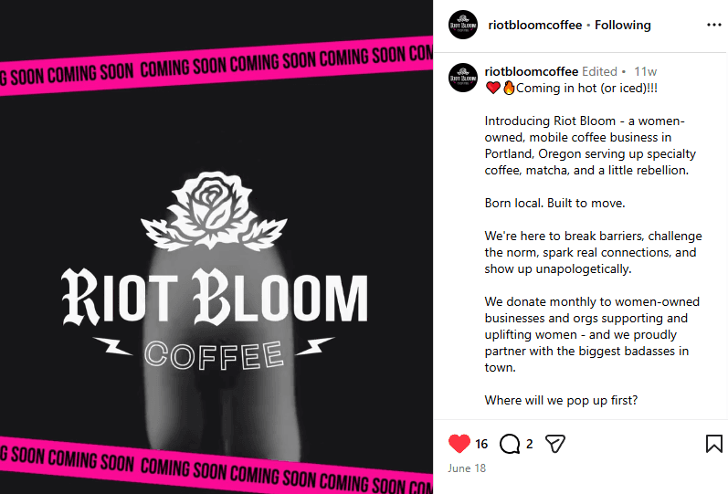 Riot Bloom Graphic/Reel